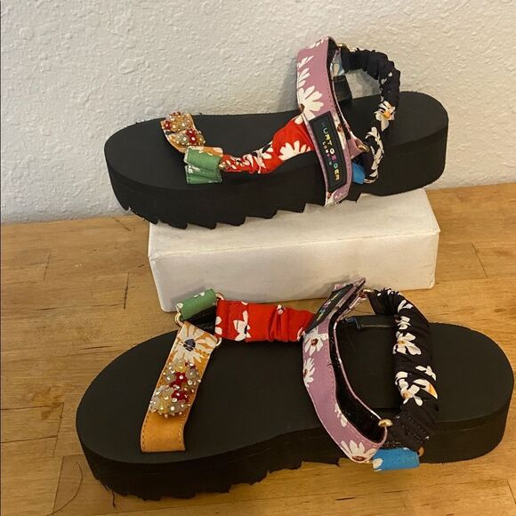 Kurt Geiger London Multicolor Jewel Mini Orion Sandals Size 2 - Picture 3 of 7